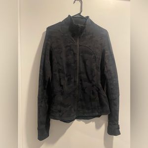 Lululemon define jacket, black camo, size 10